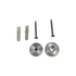 Duravit 1004431000 Floor Mounting Set for Metal Console Happy D.2 Incl. Caps - Chrome