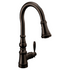 Moen S73004EV2ORB Weymouth Motion Smart Kitchen Faucet One Handle High Arc Pulldown - Oil Rubbed Bronze