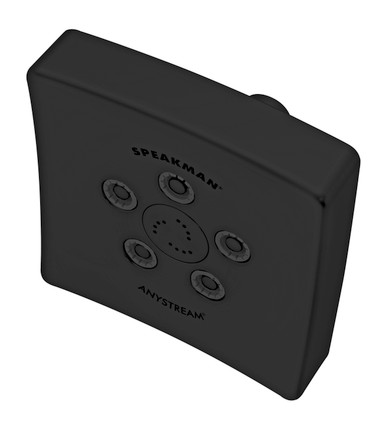 Speakman Kubos S-3021 Soffione Doccia Ad Alta Pressione – Cromo Lucido, 2.5 GPM, Tecnologia Anystream Regolabile, 5 GettI - 2