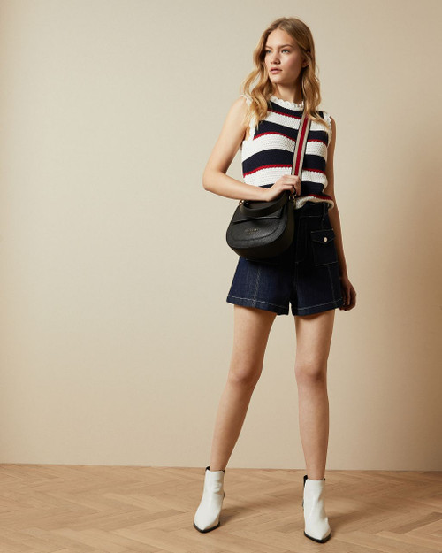 Crochet Striped Sleeveless Top