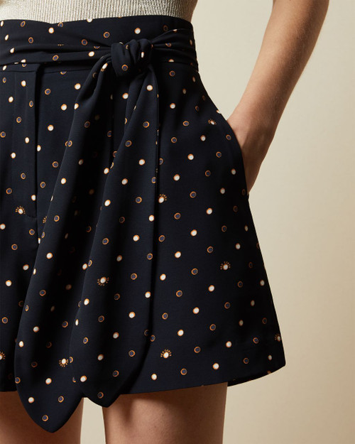 Printed Spotted Shorts