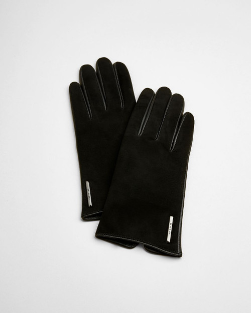Suede And Leather Gloves