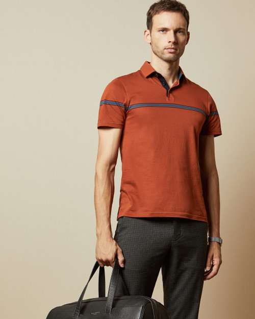 Cotton Striped Polo Shirt