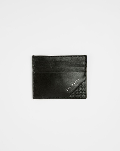 Embossed Corner Leather Cardholder