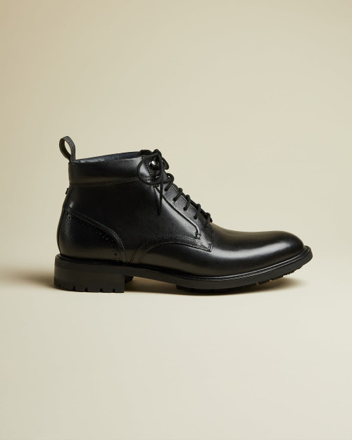 Leather Lace Up Boots