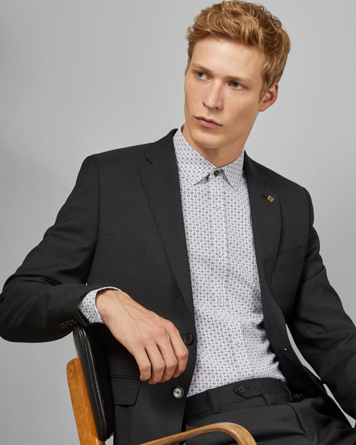 Debonair Spotted Suit Jacket