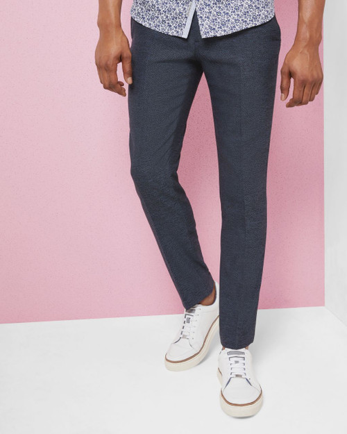 Semi Plain Wool-blend Trousers