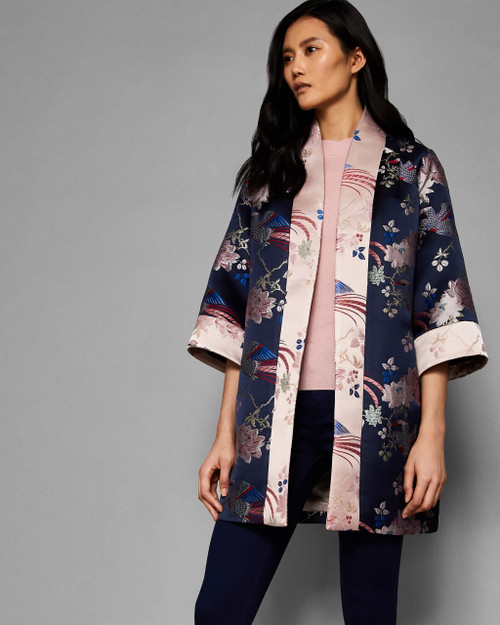 Chinoiserie Jacquard Kimono