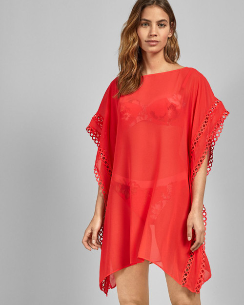 Lace Trim Square Cover Up