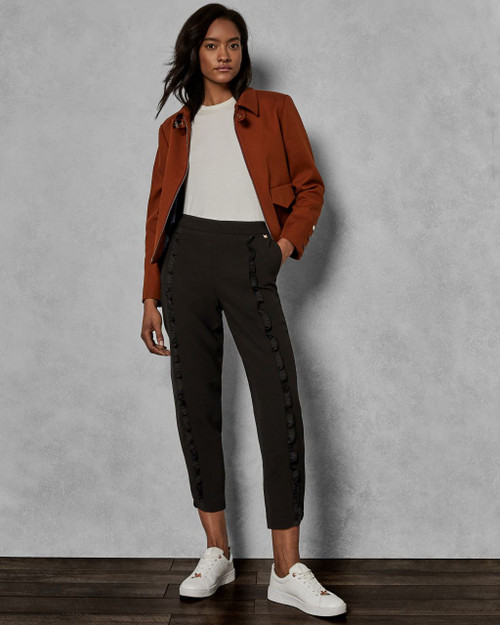 Ruffle Lace Side Joggers