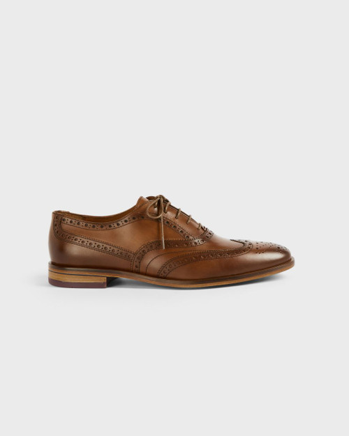 Leather Brogue Oxford Shoe