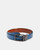 Croc Print Leather Belt