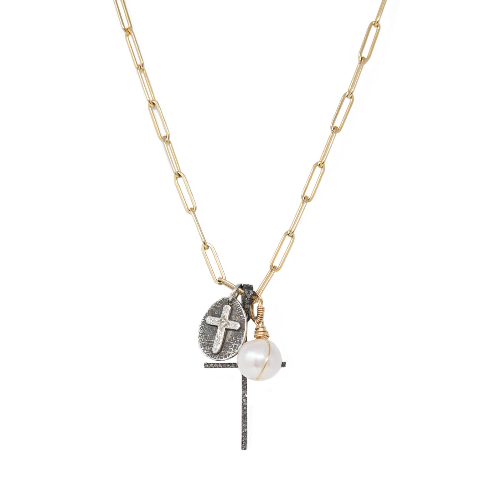 Paper Clip Chain Necklace - Liz Santos Style LLC