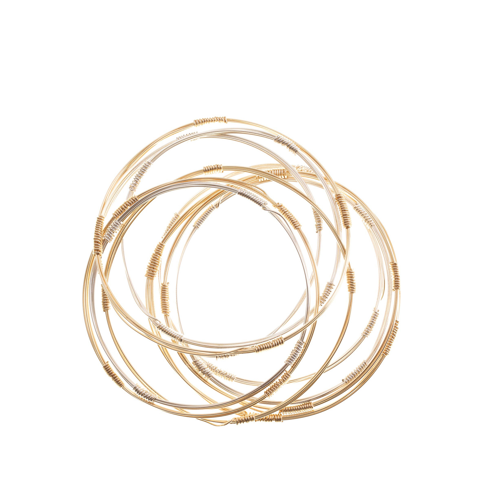 22K Yellow & White Gold Bangle Set of 2 (48.2gm) – Virani Jewelers