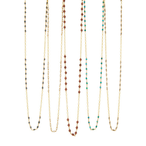 Handmade Jewelry Alani Long Turquoise Layering Necklace Liz James Designs