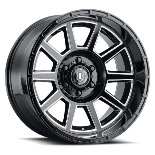 ICON ALLOYS RECOIL GLS BLK MIL WIN - 20 X 10 / 5 X 5 / -24 MM / 4.5" BS - 6220107345GBMW