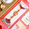 Ganesha Rakhi with Ferreor Rocher Chocolate - For USA