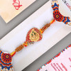 Ganesha Rakhi with Ferreor Rocher Chocolate - For USA