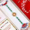 Embellished Rakhi with Lindt Chocolate  - For UK