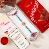 Embellished Rakhi with Lindt Chocolate  - For UK