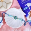 Floral Rakhi Soan Papdi Lindt Hamper - For UK