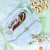 Crystal Beads Rakhi with Cashew & Chocolate - For UK