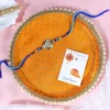 Floral Rakhi with Puja Thali Gift Set - For UK
