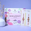 Ganesha Rakhi Set with Rose & Violet Creams - For UK
