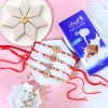 Ik Onkar & Khanda Rakhi Set with Kaju Katli & Lindt - For UK
