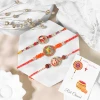 Divine Ganesha Rakhi Set of 3 for Brother - For UK