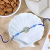 Floral Rakhi with Kaju Katli n Almond - For UK