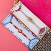 Adorable Fancy Rakhi with Puja Thali & Almond -  For UK
