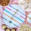 Luminous Rakhi Set of 5 with Sweet Hamper - For UK