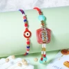 Elegant Bhaiya Bhabhi Rakhi Pair - For UK