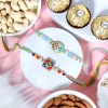 Elegant Rakhi Set with Dry Fruits & Ferrero Rocher - For UK