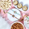 Elegant Rakhi Set with Dry Fruits & Ferrero Rocher - For UK