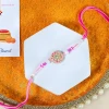 Radiant Rakhi with Puja Thali - For UK