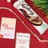 Graceful Beads Rakhi with Galaxy Chocolate - For UK