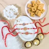 Ik Onak 3 Rakhi Set with Soan Papdi & Ferrero Rocher - For UK