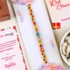 Beads Rakhi with Cashew Nuts - For Australia