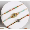 Three Rakhi Set with Dry Fruits - For Europe