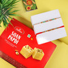 Designer Rakhi Set Sweet Hamper - For Europe