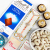 A D Rakhi with Choclate & Dry Fruit Combo - For USA