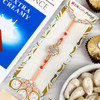 A D Rakhi with Choclate & Dry Fruit Combo - For USA