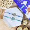 Exquisite Floral Rakhi Gift Combo  - For UK