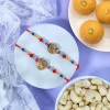 Radhe Krisha Rakhi with Sweet & Cashew - For UK