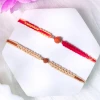 Rudraksha Set of 2 Rakhi - For Canada
