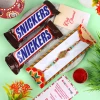 Bleesed Aum Rakhi n Snikcers - For Australia