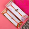Traditional Rakhis with Puja Thali & ALmond - For USA