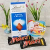Veer Hanuman Kids Rakhi with Lindt -Mars Chocolates - For UK